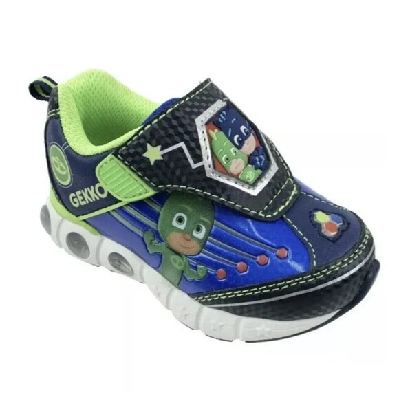PJ Masks toddler boys slip on hook and loop sneakers NEW 9 light up - Picture 1 of 6